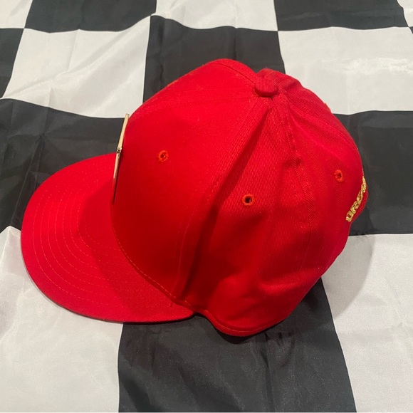 Dreamchasers Gold Plaque Red SnapBack Hat - Picture 2 of 5